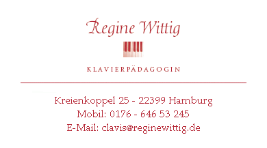 Visitenkarte Regine Wittig